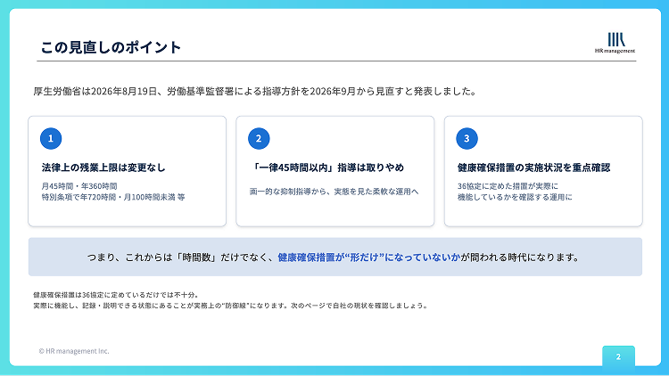 労健康確保措置自己点検チェックリスト2026