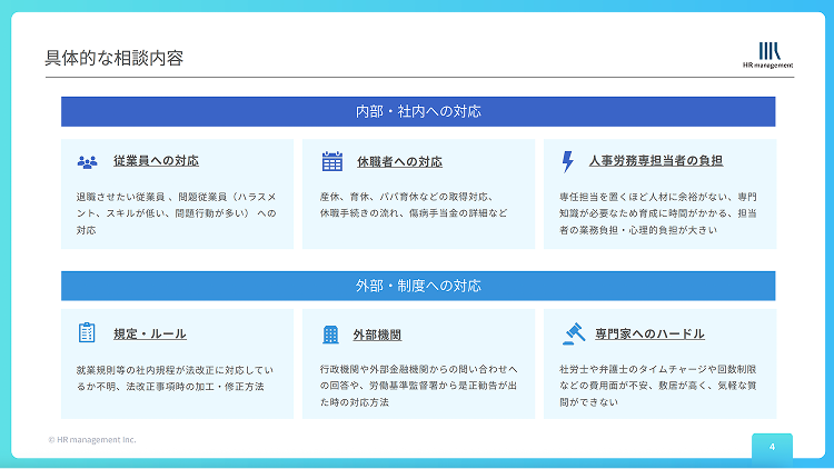 労務コンサルのサービス詳細
